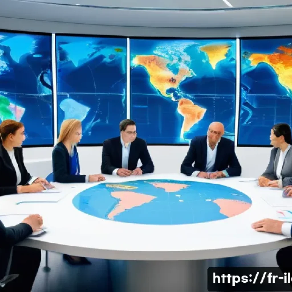 국제물류 계약서 작성 시 주의할 점 - **Prompt:** "A diverse group of logistics professionals, featuring French and European individuals (...